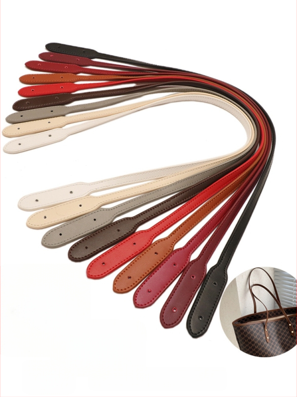 Kožený ramenný popruh pre tašky tote – náhradný popruh, mestský minimalistický štýl, jednofarebný vzor