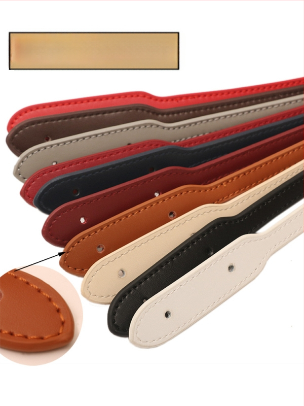 Kožený ramenný popruh pre tašky tote – náhradný popruh, mestský minimalistický štýl, jednofarebný vzor