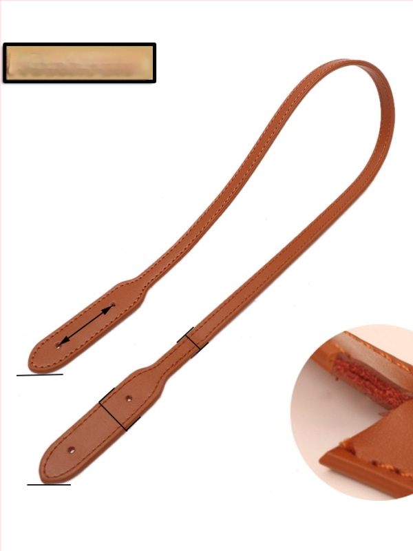 Kožený ramenný popruh pre tašky tote – náhradný popruh, mestský minimalistický štýl, jednofarebný vzor