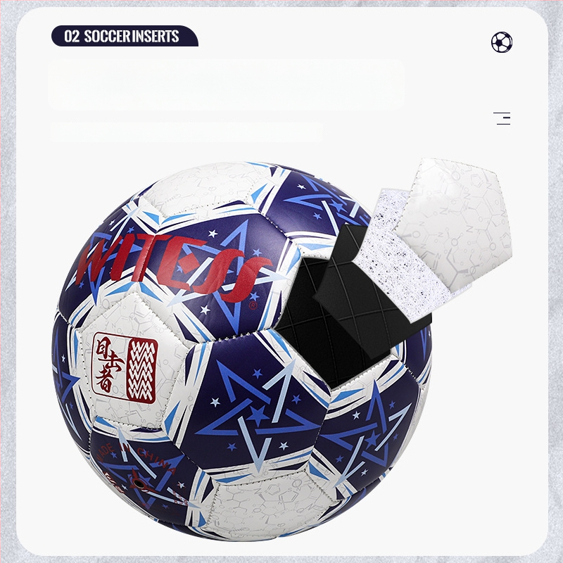 PVC futbalová lopta, šitá strojom, národný štandard, tlačené logo, možnosť prispôsobenia