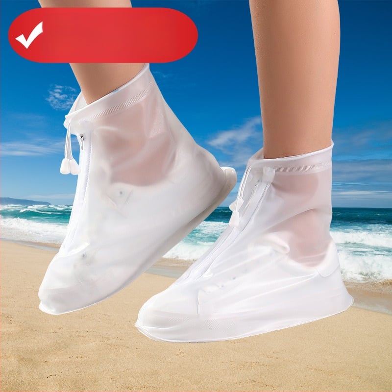 Pokrytie na dažďové čižmy pre vonkajšie cestovanie — minimalistický PVC, nepremokavý a protišmyk, so zipsom, značka Zhejun, prispôsobiteľné