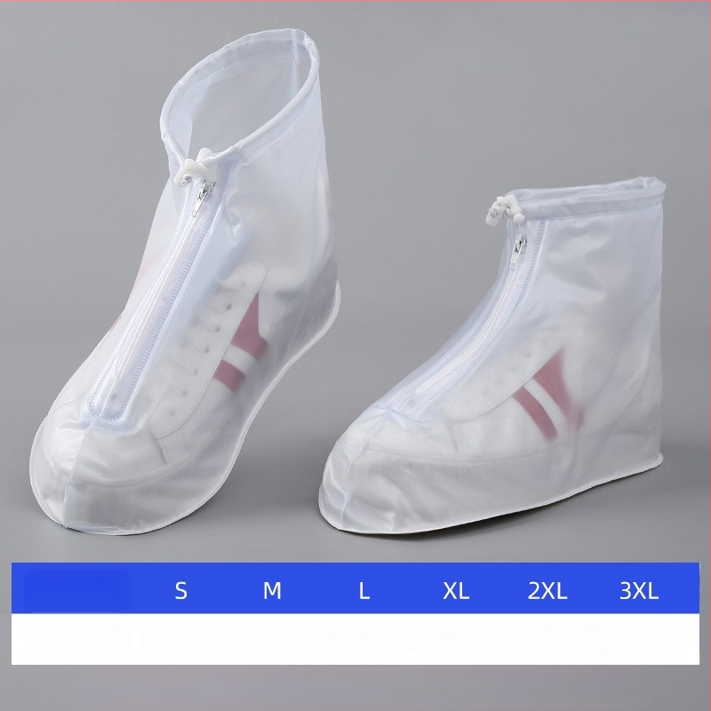 Pokrytie na dažďové čižmy pre vonkajšie cestovanie — minimalistický PVC, nepremokavý a protišmyk, so zipsom, značka Zhejun, prispôsobiteľné