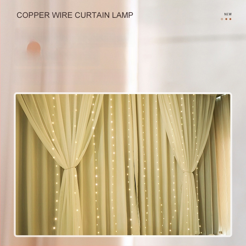 LED závesné svetlo s 100 LED, USB napájanie, diaľkové ovládanie, IP44 vodotesné, 6W