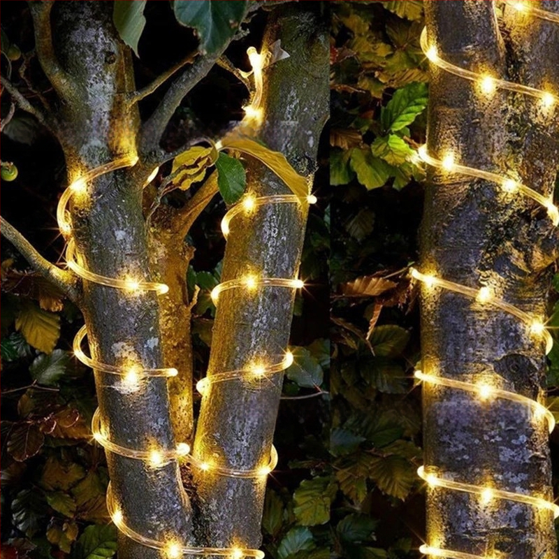 Solárne vodotesné trubkové svetlo pre vonkajšiu dekoráciu (Model 703; výkon 0.6W; vstupné napätie 2V; ovládanie tlačidlom/diaľkovým ovládaním; napájanie batériou)