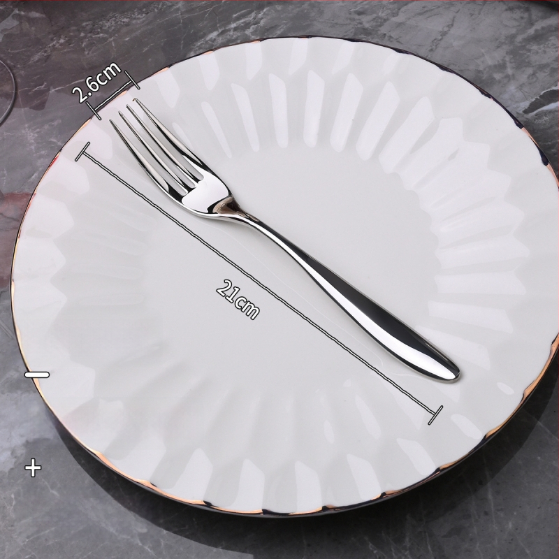 Set jedálneho príbora z nerezovej ocele 304 – nôž a vidlica na večeru, zrkadlové leštenie, minimalistický štýl, ručne vyrobené