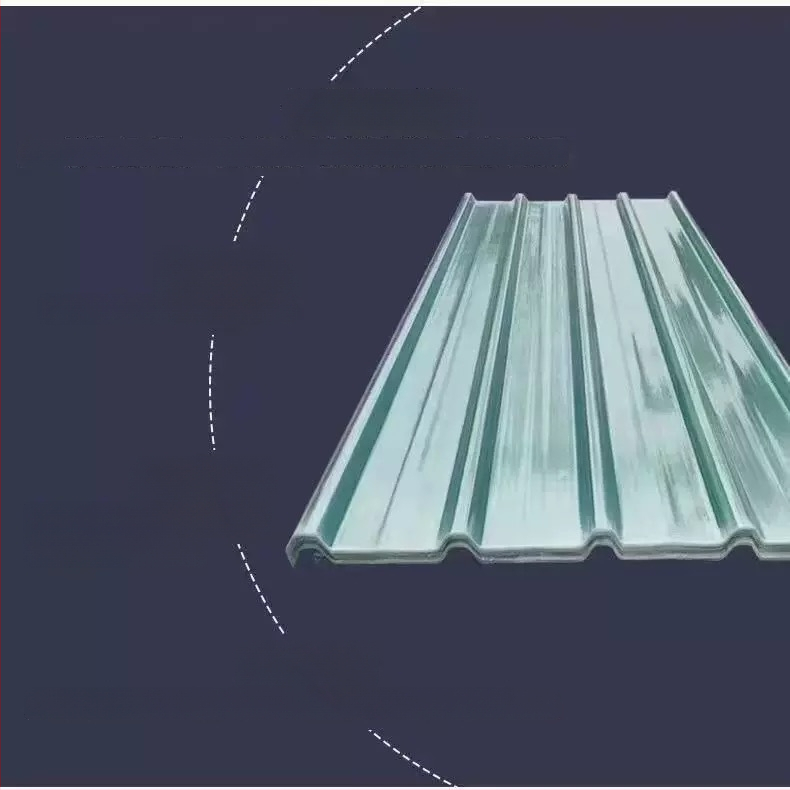 Πάνελ φωτισμού από διαφανές FRP με προφίλ ριτζ κεραμίδας, αντιδιαβρωτικό και φλογοανθεκτικό