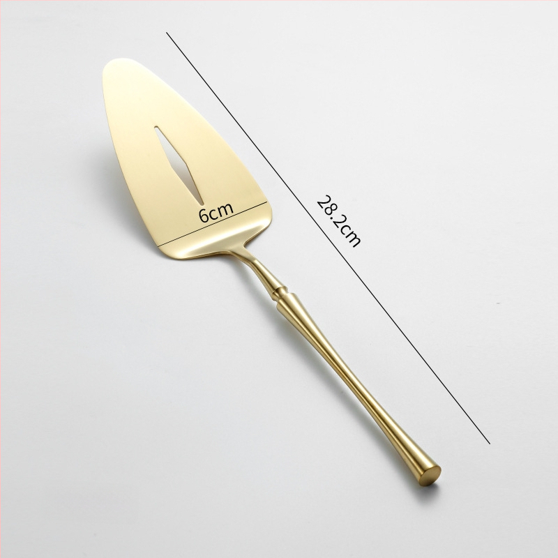 Trojuholníková lopatka na tortu, 304 nerezová oceľ, leštenie Hemp Wheel, moderný minimalistický štýl, jednofarebný vzor