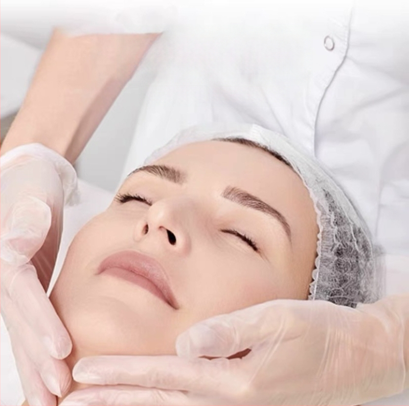 Jednorázové priehľadné PVC rukavice pre kozmetické salóny, vhodné na masáž a masáž chrbta