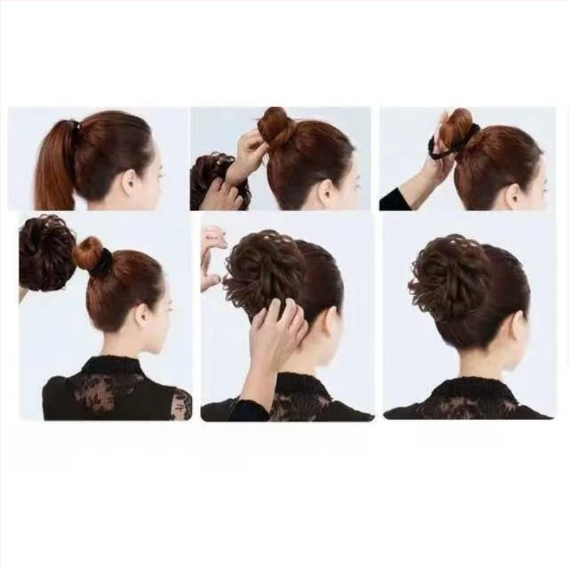 Parochňa s copom a kvetinovým čelenkom, hodvábne vlasy, mechanické spracovanie, nejde farbiť, pre ženy