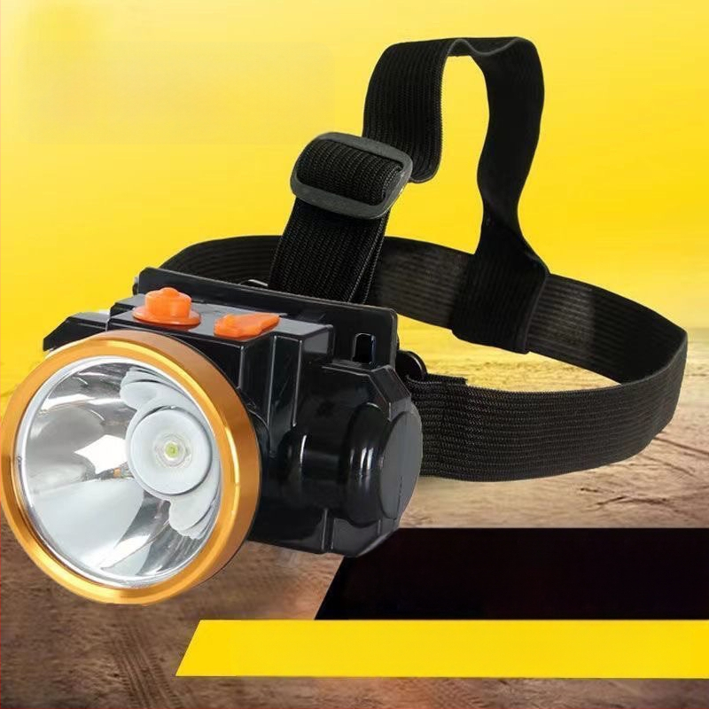 LED čelová lampa na hlavu, vodotesná, nabíjateľná, na nočné rybárske a kempingové použitie