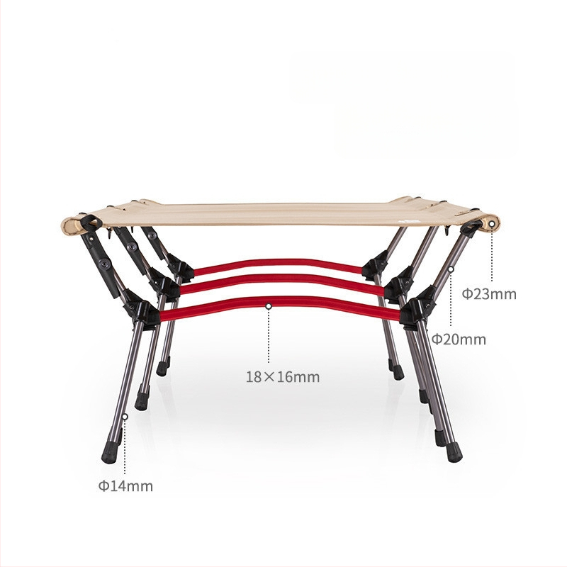 Starry vonkajšia zložiteľná kempingová posteľ s hliníkovým rámom, 2,8 kg, nosnosť 150 kg, povrch z 1000D plaid tkaniny