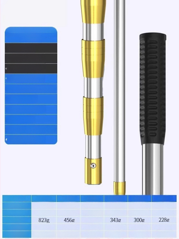 Sada teleskopickej siete z nehrdzavejúcej ocele, ultra tvrdá, s hlavou siete DSHAJDI02