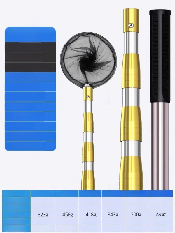 Sada teleskopickej siete z nehrdzavejúcej ocele, ultra tvrdá, s hlavou siete DSHAJDI02