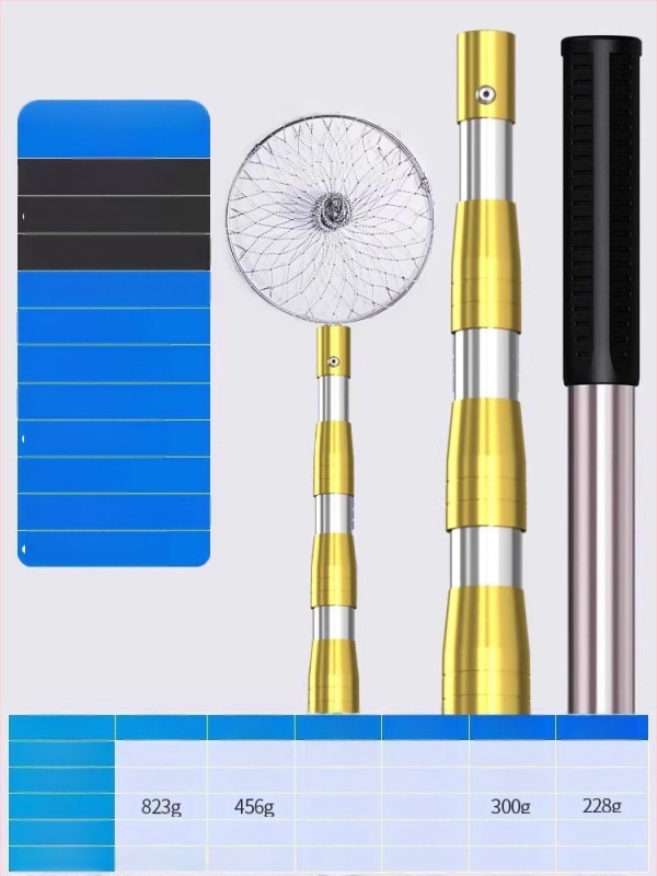Sada teleskopickej siete z nehrdzavejúcej ocele, ultra tvrdá, s hlavou siete DSHAJDI02