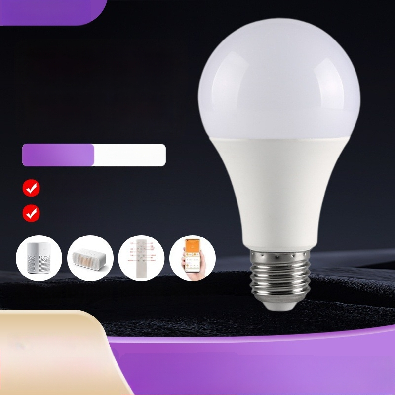 Έξυπνος LED λαμπτήρας E27, ρυθμιζόμενος φωτισμός, αλλαγή χρώματος, έλεγχος μέσω εφαρμογής, 110-265V