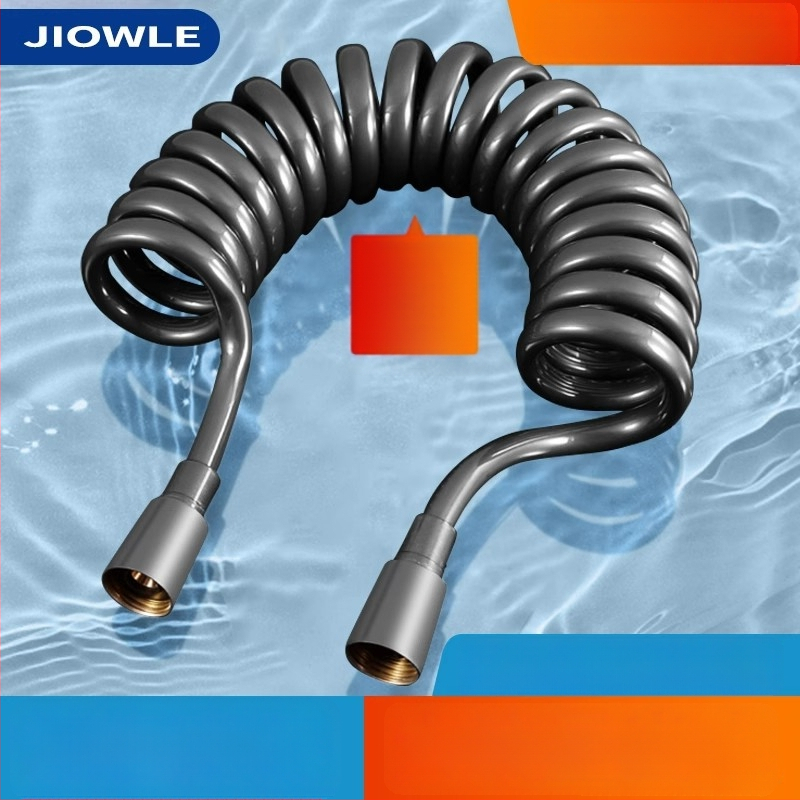 Teleskopická hadica pre WC sprchovanie, univerzálne použitie s bidetom a sprchou, s pružinovým trubovým rozšírením
