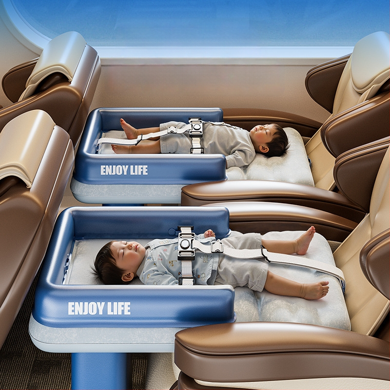 Jiashu puhutav beebi- ja lapsevoodi — kaasaskantav reisivoodi flokseeritud pinnaga, kaal 0.25 kg, maksimaalne kandevõime 140 kg