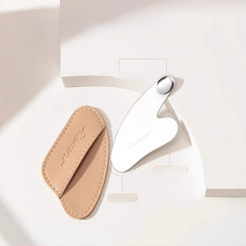 Guoxiaoniu špachtľa na bázu s tvarom srdca, nerezová oceľ, dvojstranný nástroj na nanášanie a zoškrabanie