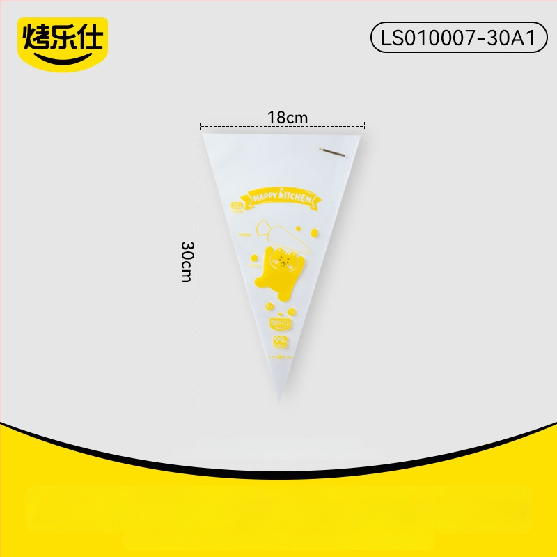 Pārtikas kvalitātes vienreizējās lietošanas špricēšanas maisiņš, bieza un izturīga pret plīsumiem, komplekts uzgalīšu, PE materiāls, kastē iepakots, izmanto krēmu izspiešanai un cepšanai