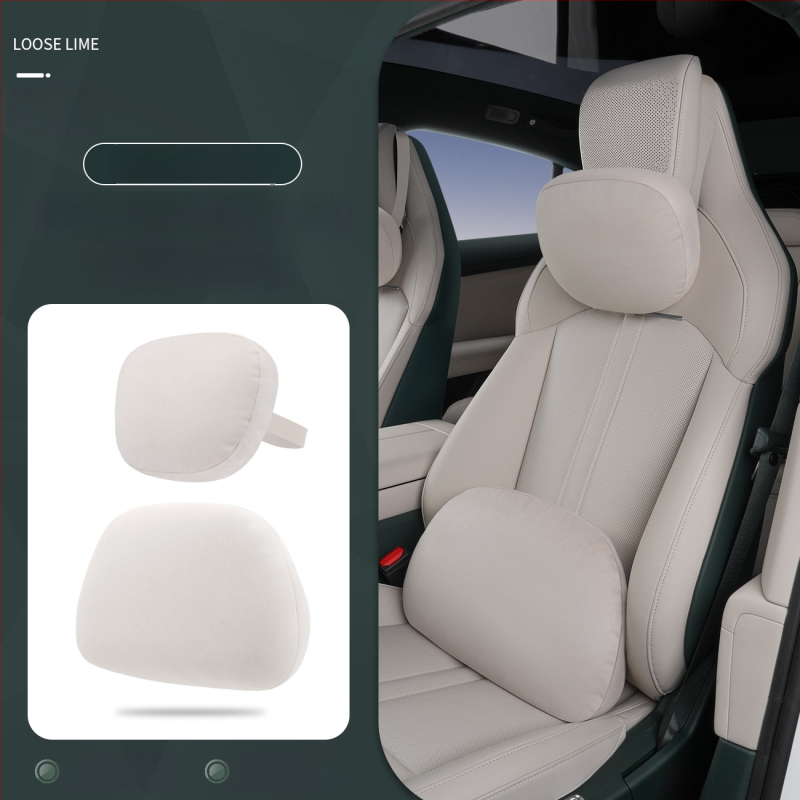 Automobiļu magnētiskais galvas balsts ar muguras lejasdaļas atbalstu — universāla uzstādīšana, visu sezonu lietošanai, ārējais materiāls kokvilna, pildījums sintētiskās šķiedras