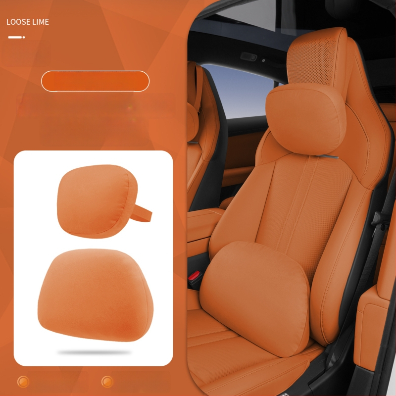 Automobiļu magnētiskais galvas balsts ar muguras lejasdaļas atbalstu — universāla uzstādīšana, visu sezonu lietošanai, ārējais materiāls kokvilna, pildījums sintētiskās šķiedras