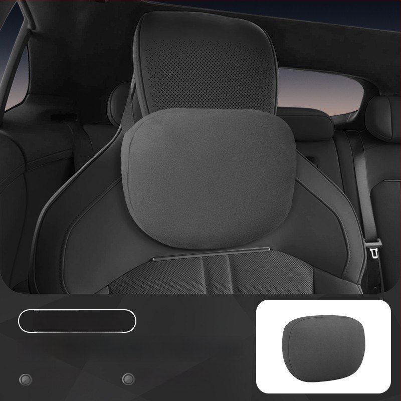 Automobiļu magnētiskais galvas balsts ar muguras lejasdaļas atbalstu — universāla uzstādīšana, visu sezonu lietošanai, ārējais materiāls kokvilna, pildījums sintētiskās šķiedras