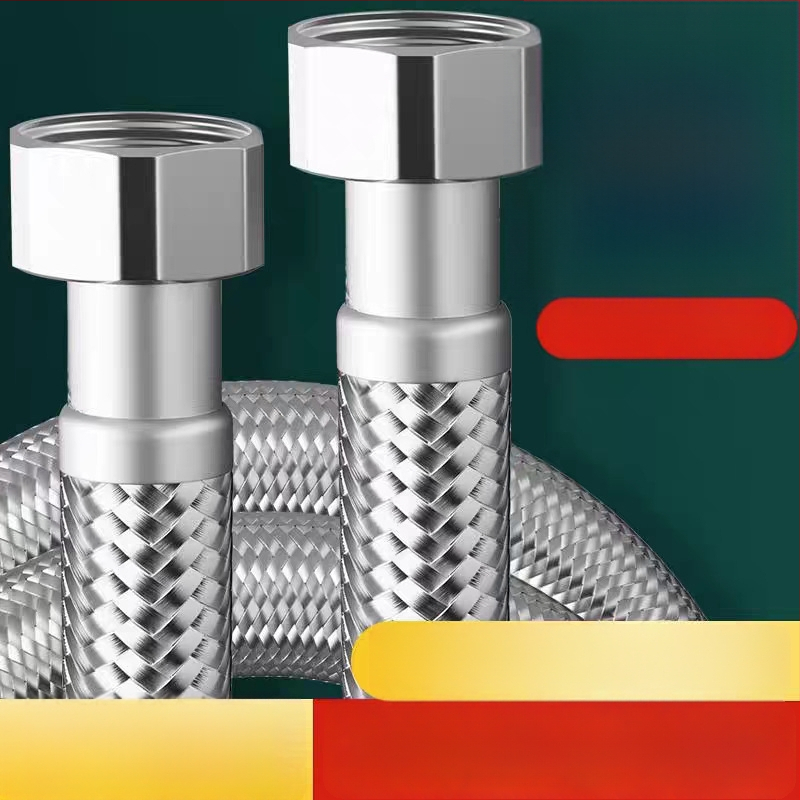 RG-08 kovová hadič z 304 nerezovej ocele pre vodovodný systém kúrenia, závitové pripojenie, menovitý tlak 1,6 MPa, 0–100°C