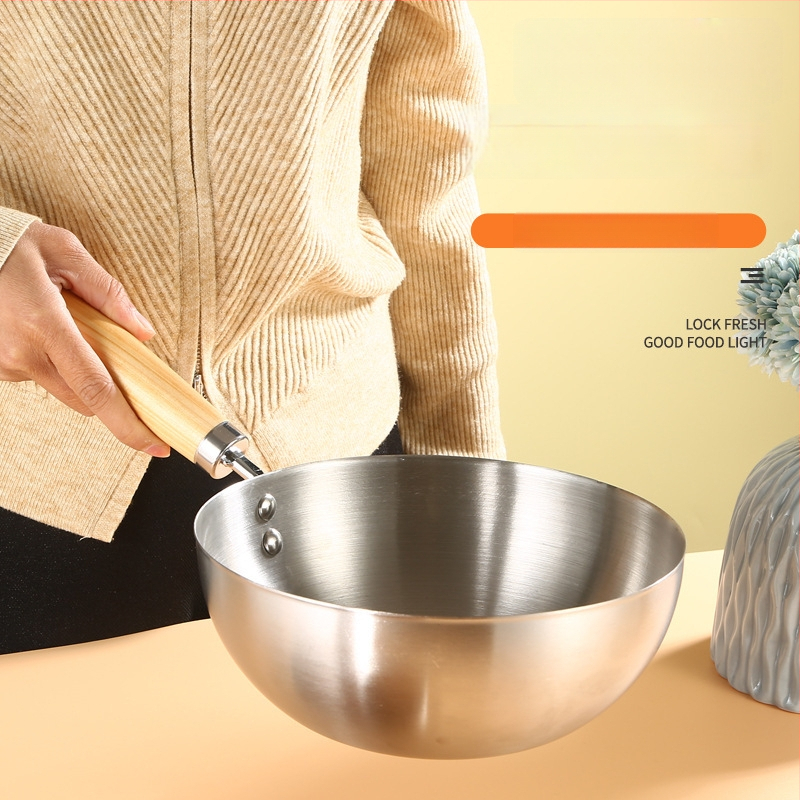 Wok z 304 nehrdzavejúcej ocele s nepriľnavým povrchom, sklenené viečko, jedno dno, vhodné pre všetky platne