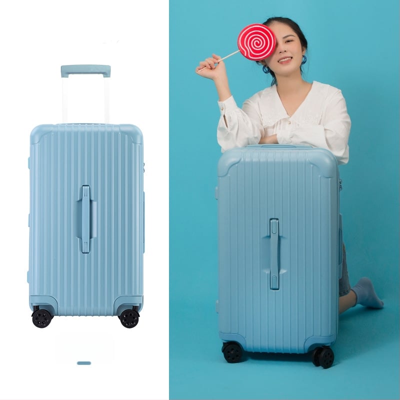 Ceļojumu koferis ar ABS/PC korpusu, atvērums ar rāvējslēdzēju, ūdensizturīgs un pret zādzību, universālie riteņi, modelis JH.