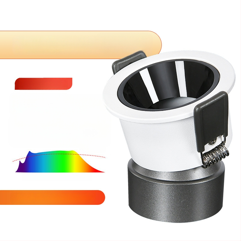 LED zapustené stropné svetlo s efektom wall-wash a anti-reflex dizajnom (LED zdroj; CRI ≥95; 220V; hliníkové puzdro; inteligentné ovládanie)