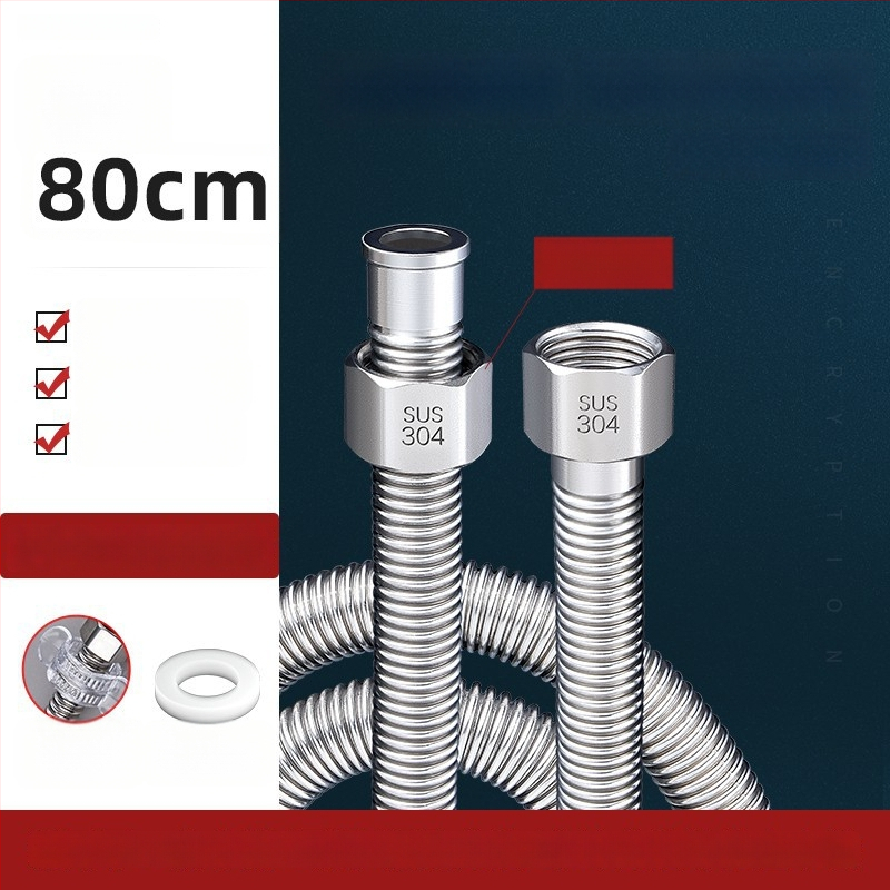 Vlnovitý kovový hadicový vstup pre ohrievač vody z nehrdzavejúcej ocele 304, model LXL-9-27, horúca a studená voda, ručná montáž