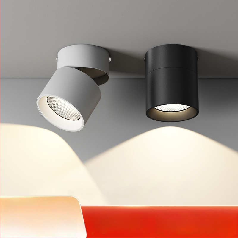 LED stropné svietidlo s nastaviteľným uhlom, 220V, hliníkové puzdro, CRI ≥95