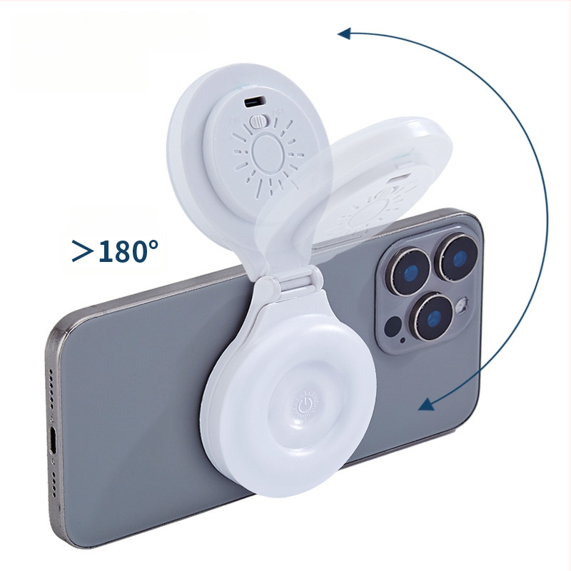 Светлина за лайв стрийм със стойка за телефон AZX-011 – под 10W, 3.7V, три температури на цвета