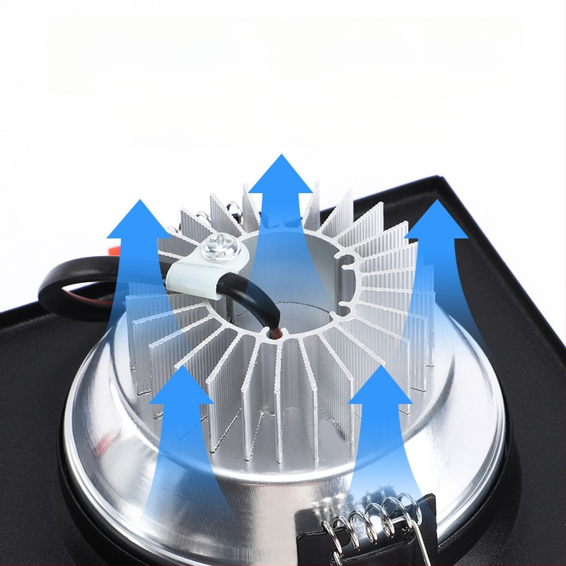 Dvojhlavý LED downlight, obdlžníkové zapustené osvetlenie do obývačky, 220V, hliníkové puzdro, teplá/biela farba svetla