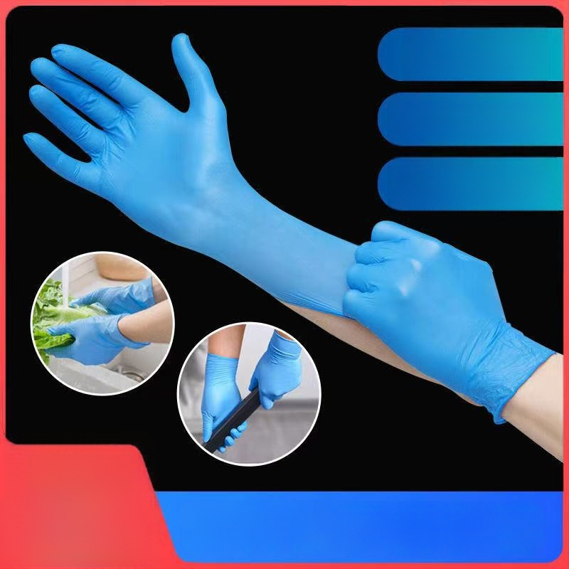 Jednorázové nitrilové rukavice pre priemyselnú údržbu – odolné proti olejom, vodeodolné, odolné proti kyselinám a zásadám