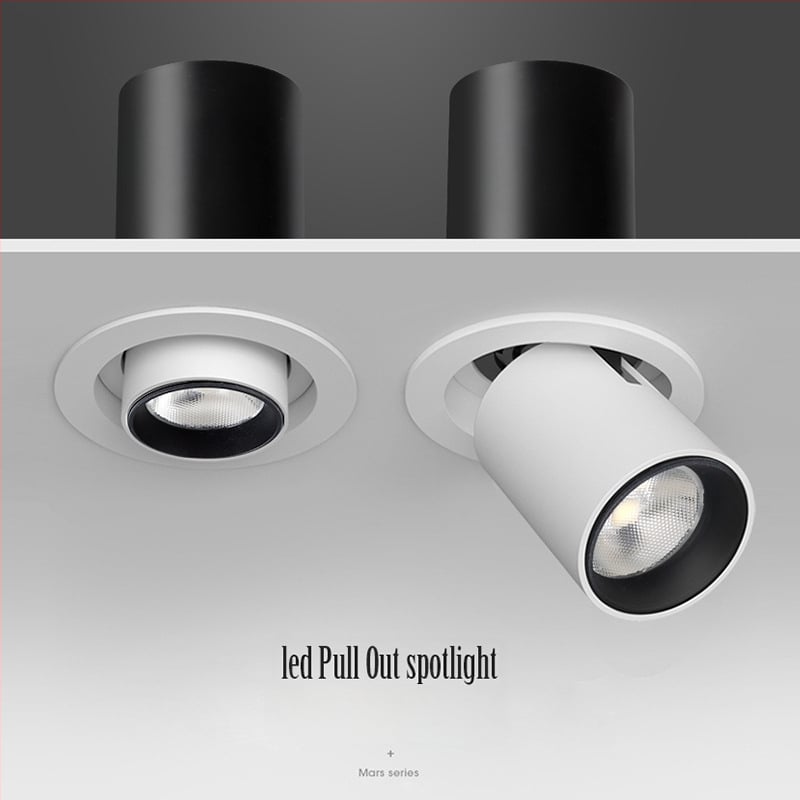 Ενσωματωμένος COB LED προβολέας με ρυθμιζόμενη γωνία και ρυθμιζόμενη φωτεινότητα, για οικιακή χρήση: σαλόνι, είσοδος, κατάστημα, φωτισμός εικόνων