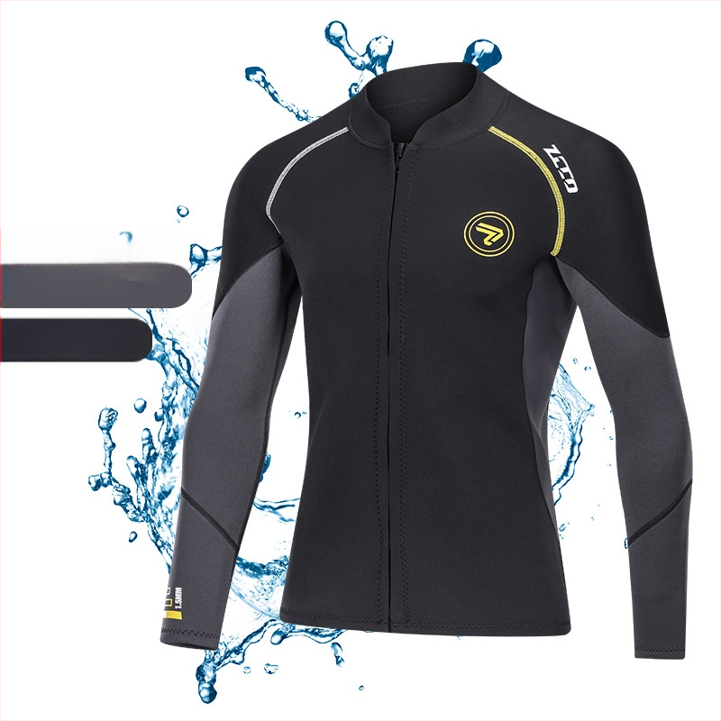 1.5 mm neoprénový wetsuit so split top, dlhé rukávy, unisex pre dospelých, na potápanie a šnorchlovanie