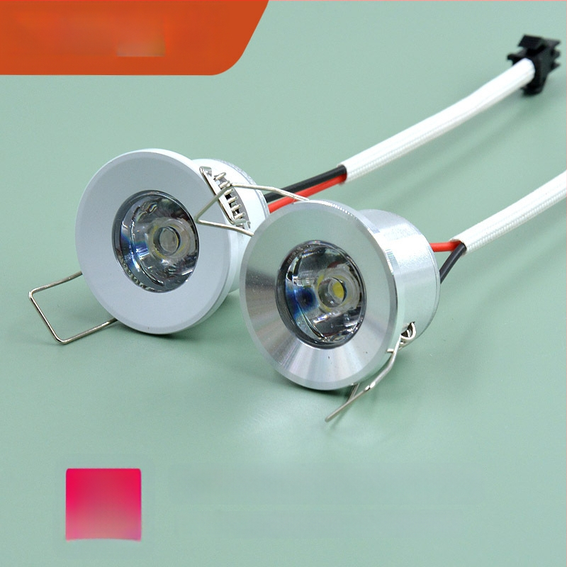 LED stropné a pultové svietidlo s 1W mini reflektorom, hliníkové telo, 220V, bez inteligentného ovládania