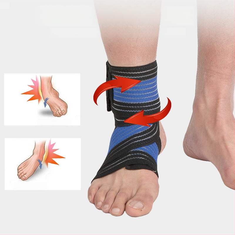 Kotníková ochrana – Strong; materiály: nylon, guma, polyester; vhodné pre všetky športy; chráni členok