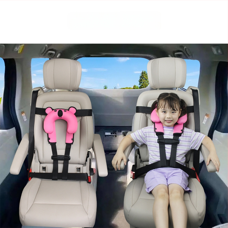 Detská cestovná vesta s doplnkovým bezpečnostným pásom pre auto, autobus a školský autobus; Materiál: zinková zliatina + polyesterové vlákno; Vhodná hmotnosť: 11–32 kg; Hmotnosť: 0,4 kg