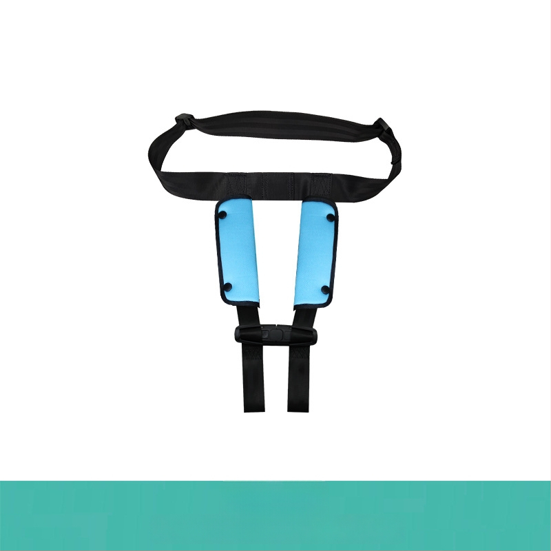 Detská cestovná vesta s doplnkovým bezpečnostným pásom pre auto, autobus a školský autobus; Materiál: zinková zliatina + polyesterové vlákno; Vhodná hmotnosť: 11–32 kg; Hmotnosť: 0,4 kg