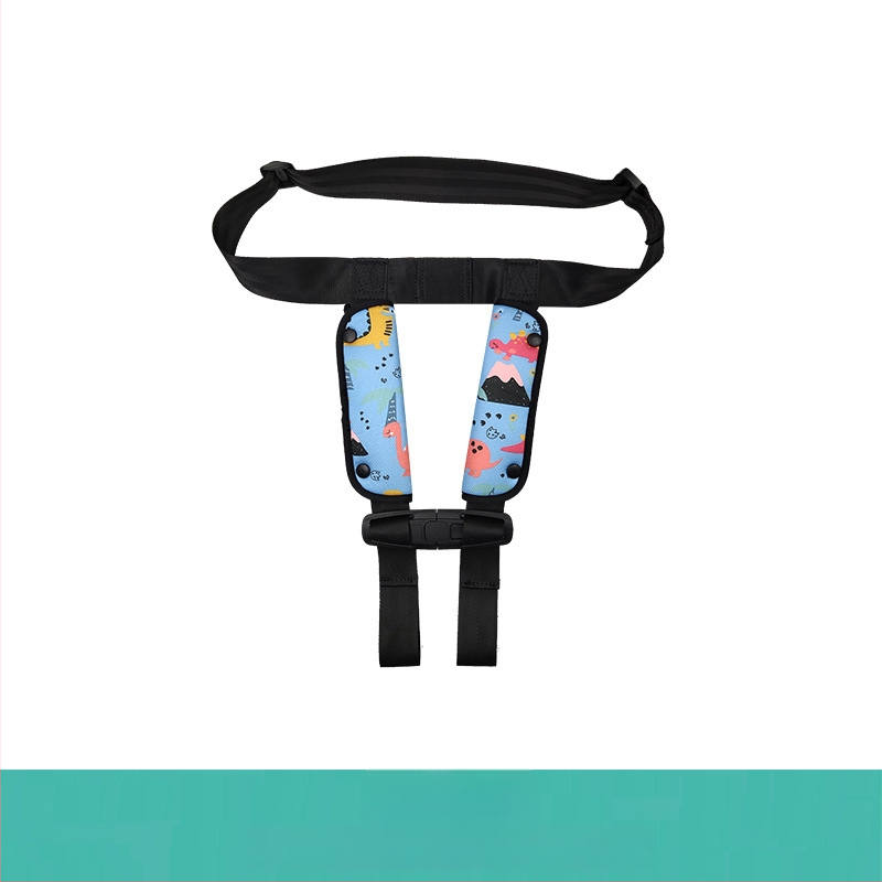 Detská cestovná vesta s doplnkovým bezpečnostným pásom pre auto, autobus a školský autobus; Materiál: zinková zliatina + polyesterové vlákno; Vhodná hmotnosť: 11–32 kg; Hmotnosť: 0,4 kg