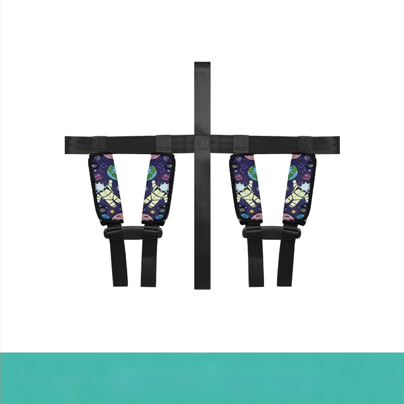 Detská cestovná vesta s doplnkovým bezpečnostným pásom pre auto, autobus a školský autobus; Materiál: zinková zliatina + polyesterové vlákno; Vhodná hmotnosť: 11–32 kg; Hmotnosť: 0,4 kg