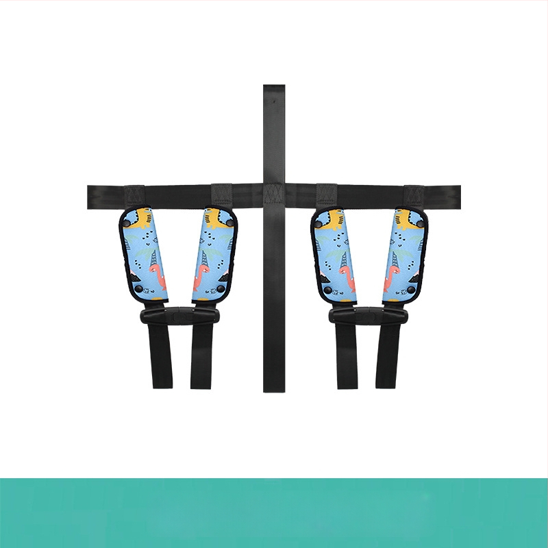 Detská cestovná vesta s doplnkovým bezpečnostným pásom pre auto, autobus a školský autobus; Materiál: zinková zliatina + polyesterové vlákno; Vhodná hmotnosť: 11–32 kg; Hmotnosť: 0,4 kg