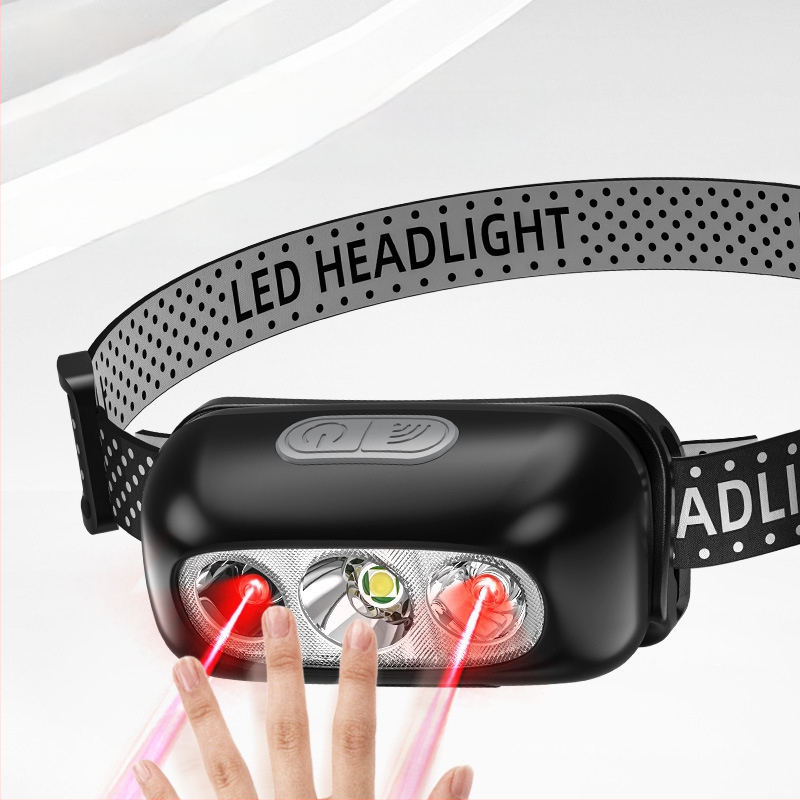 LED čelna svjetiljka, punjiva, 5W, baterija 500 mAh, domet 100–200 m