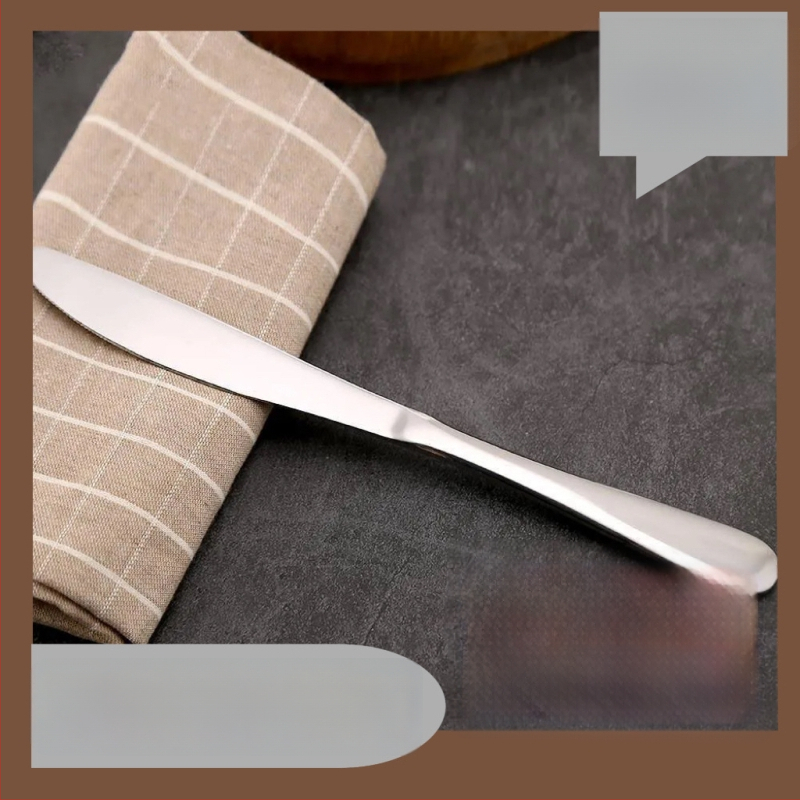 Sada nožov na steak, nerezová oceľ, na domáce použitie, pre dospelých, jednoduchý a štýlový dizajn, model 1400341, 1 sada