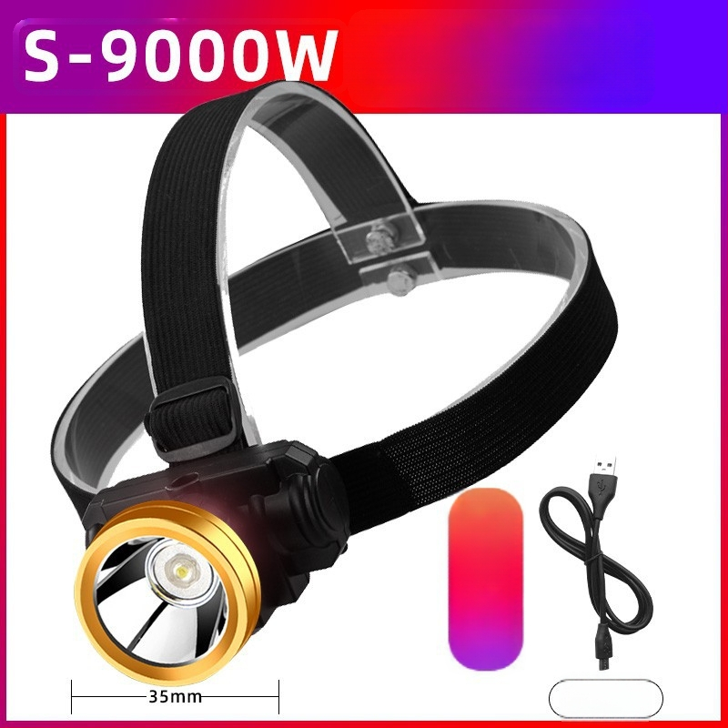 punjiva LED čelna lampica, 3W, 500mAh, domet 100–200 m, vodootporna