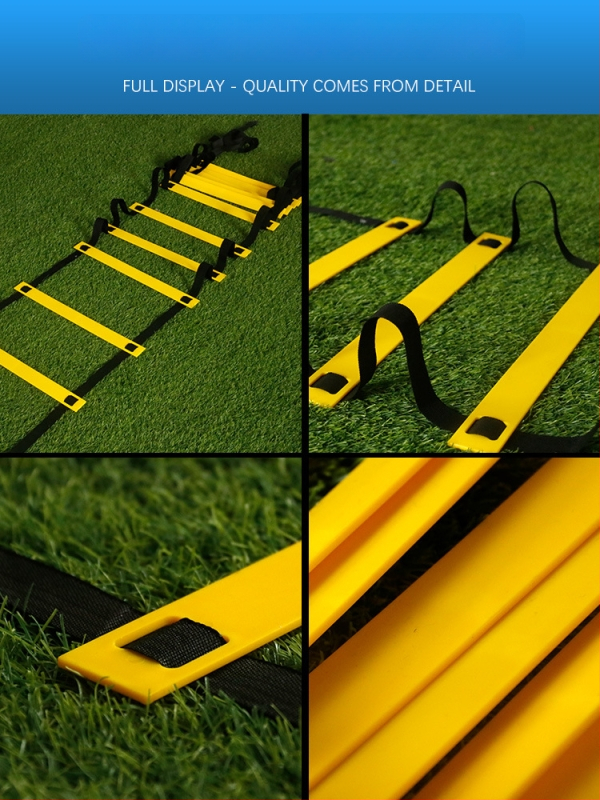 Fixná agility rebrík pre deti — tréning krokov a rýchlosti, PP materiál, pomôcka na tréning futbalu a basketbalu