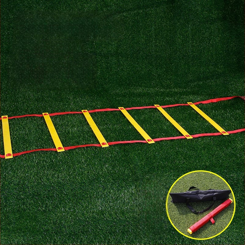 Fixná agility rebrík pre deti — tréning krokov a rýchlosti, PP materiál, pomôcka na tréning futbalu a basketbalu