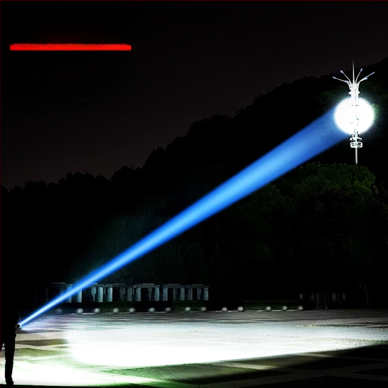 Ručná LED baterka - 10W, 3600mAh, 3.7V, LED životnosť 100000h, IPX4